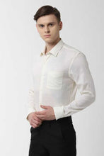 Load image into Gallery viewer, Men Self Design Formal Spread Shirt