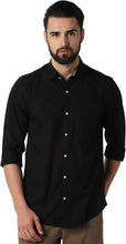 Load image into Gallery viewer, Men Solid Casual Spread Shirt